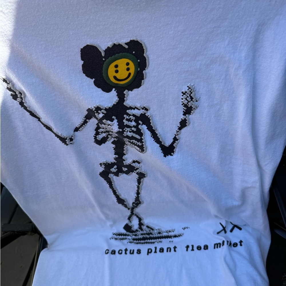 Cactus Plant Flea Market Minimalist White Tee